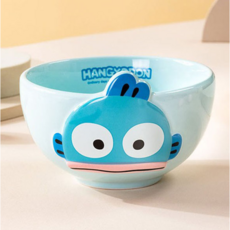 한교동 입체 페이스 밥그릇 공기, 민트, 1개