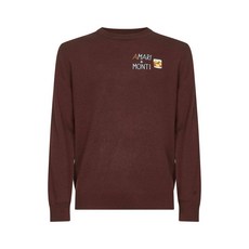 MC2세인트바스 로고 자수 크루 넥 스웨터
