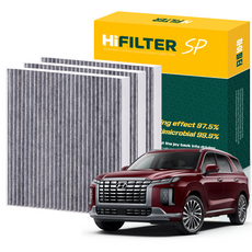 하이필터 현대 자동차 펠리세이드 활성탄 에어컨필터, 3개, 더 뉴 펠리세이드 (LX2 PE) HI-G007