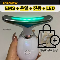 파우치 증정 온열 EMS LED 괄사 마사지기 페이스라인 넥케어 홈케어 디바이스, 클린화이트, AY-1688 클린화이트, AY-1688
