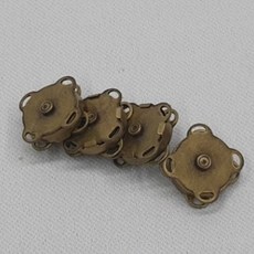여고니야 10mm 자석단추 4P 가방 옷수선 똑딱이 자석단추, 8개, 엔틱