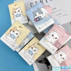 印花手帕紙網癮猫印花紙巾便攜小包面巾紙衛生紙彩色餐巾紙擦手紙, 1個, 網癮小猫咪印花手帕紙,3小包（小包裝）