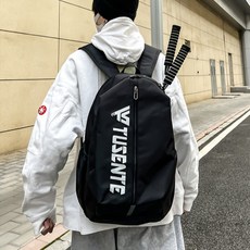 퓨어플로우 나일론 백팩 테니스 가방, 테니스가방 블랙, 1개