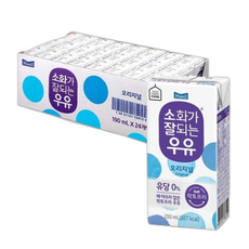 매일 우유 매일 소화가 잘되는 멸균우유, 190ml, 24팩
