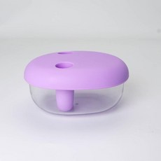 간식통 손가락집게형 과자 수납 스넥박스 실리 간식보관함 밀폐용기, F. 퍼플