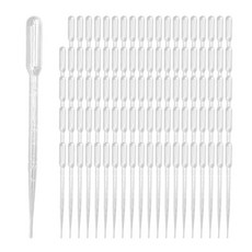 삼팔공스튜디오 일회용 스포이드 피펫 소분용 어항 수조 청소용 실험용, 100개, 3ml