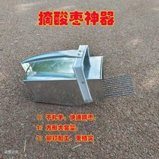 摘酸棗神器新款不銹鋼摘果器，輕鬆採摘酸棗、藍莓等多種水果, 1個, 摘酸棗神器新款摘山棗摘酸棗芽新型不鏽鋼摘