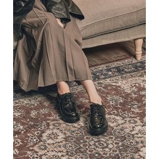 CUSTMADE WOMAN 4.5cm 라운드토 청키 더비 슈즈 마나(CW0054EBK)