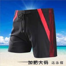 優選大碼泳褲男士，加大尺碼3尺以上，高彈胖子泳衣，平角速乾訓練泳褲
