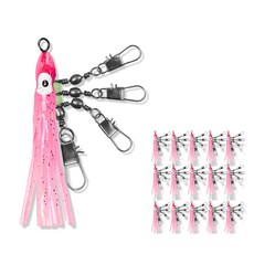 대용량 꼴뚜기 문어 도래 야광구슬 문어채비 3단 타코도래, 1개, 15개입