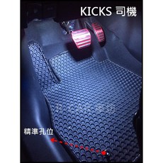 KICKS 專用 六角型橡膠踏墊