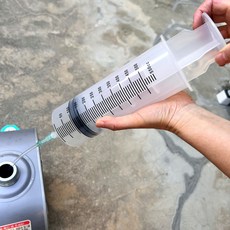 캠핑 난로 잔유제거 주사기 500ml 호스50cm 포함, 1개, 화이트