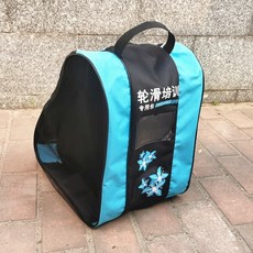 피겨스케이트 가방 아이스 롱 인라인스케이트 롤러스케이트 백 수납 전용 3단팩, 1개, 블루(3겹백)