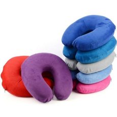 컬러 튜브형목베개 기내목베개 여행용 메모리폼 인테리어 쿠션 방석