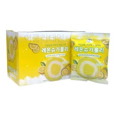 [슈가롤리] 롤 솜사탕 레몬 슈가롤리 10g, 10개