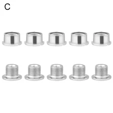 5팩 자전거 크랭크셋 디스크 나사 자전거 체인휠 나사 체인링 볼트 자전거 크랭크셋 액세서리, C
