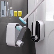 Onshow 화장실 변기 클리너 다용도 욕실 청소솔 거치보관함 일체형, 옐로우(레몬), 16세트