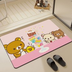 옐상 리락쿠마 발매트 규죠토 책상매트 9종, 1개, 핑크파르페