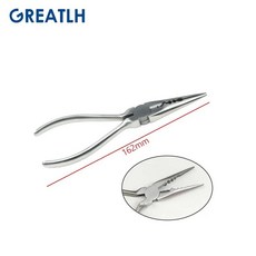 스테스강 바이스 바늘 코 펜치 톱니 턱 뼈 겸자 기구 애완 동물, 1.Vise