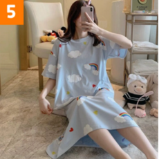 아멜리 캐릭터 임부복 임산부 원피스 잠옷 빅사이즈 파자마