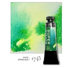 SUPER VISION 새로운 레이어드 컬러 수채화 물감 튜브 15색 15ml 골동품 일러스트레이션용 투명 수채화 물, 01 옵션 15, 01 빠른, 05 1745