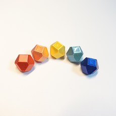 잘그락 주령구 공기놀이, 1세트, C.오색비단 (케이스포함)