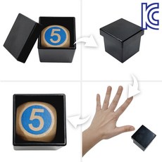 (KC인증) JL매직 관객의 생각을 맞추는 컬러비전 고급형(원목재질) 주사위마술 멘탈매직 심리매직 간단한 어린이 마술 도구, 1개