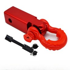 차량 견인고리 히치 오프로드 구조 리시버 알루미늄 셔클 레드 암 마운트, 4_블랙 트레일러 암 잠금 핀, 1개