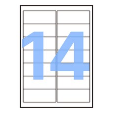 폼택 호환용 물류관리용 주소용 라벨지 LS-3102, 100매, 14칸