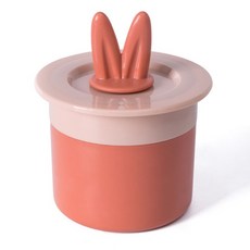 Beauty Duck 洗面乳打泡器, 橘粉色兔耳(長8.5 x 寬6.5cm)