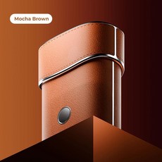 WITZIO新款便攜剃鬚刀電動全身水洗迷你皮革外殼刮鬍刀男士禮盒裝, 標配, T116皮革剃鬚刀棕色