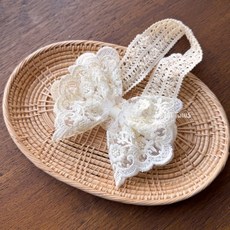 Sweet Twins 寶寶蕾絲蝴蝶結髮帶