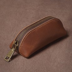 갈렌레더 galen leather 케이스 가죽 학생 파우치 펜 소도구 펜슬, A. 빈티지 브라운