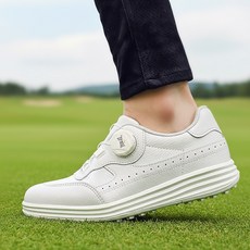 에버라스트 국산 소가죽 남자 여자 다이얼 편한 골프화 스파이크 라운딩 필드용 스니커즈 실내 스크린골프화 파크골프화