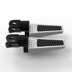 오토바이 조절 풋 페그 페달 전면 발받침, 2. Tyle 1 Silver, 기본