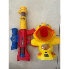 打嘴鴨射擊玩具 親子互動軟彈槍組, 1個