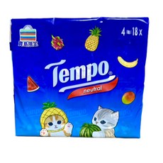 【現貨】Tempo無香4層紙手帕7抽 極吸萬用廚紙抽取式 貓福奢羽三層衛生紙80抽 貓福衛生紙 貓福