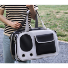 파스텔펫 반려동물 빅포켓 포인트 이동가방, 1개, 블랙