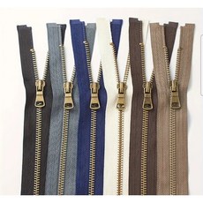 20cm 지퍼 메탈 홈패션용 소잉 퀼트용, 6개, mixed