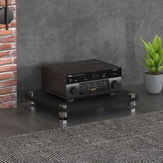 오디오 선반 캐비닛 받침대 앰프 스피커 다이 랙, 1개, E. 검은 색 층