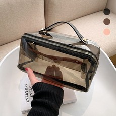 Orooa PVC透明旅行用化妝品收納包 大容量 化妝包 化妝包