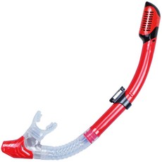 臺灣熱賣 乾式呼吸管易呼吸水肺潛水防濺罩頂閥游泳水下設備成人兒童男士女士青年, 透紅