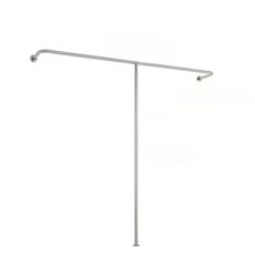 벽걸이 행거 철제 부착 스테인리스 옷걸이 벽면 스틸 길이 120cm 높이 160cm 기본구성, 길이 280cm 높이 160cm