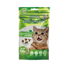 Hulucat Little Darling 鮭魚風味貓咪餅乾150g，添加Omega 3 & 6，幫助化毛，呵護腸胃健康, 1個, 150g, SALMON