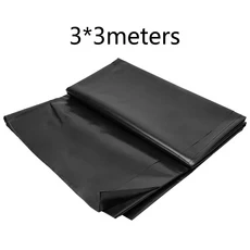 연못용 HDPE 강화 폴리에틸렌 라이너 잉어 연못 분수 폭포 물 탱크 야외 연못용 블랙, 03 3x3meters, 1