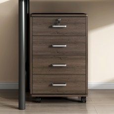 책상서랍 서랍장 틈새 우드 빈티지 데스크 정리함 이동식 이동 사무용 책상 문서 바퀴