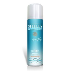 SHILLS 很耐曬防曬冰鎮噴霧 SPF50+ 防水防曬 兒童成人適用, 1個, 【日本淺藍】90g零油感冰鎮