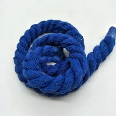 1-5 미터 12mm 3 가닥 트위스트 코튼 로프 짠 브레이드 가방 코드 홈 장식 Drawstring 밧줄 DIY 바느질 액, 03 12mm-1Meter, 18 RoyalBlue