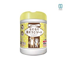 本田洋行 HONDA YOKO 護理清潔濕紙巾 60抽 犬貓專用 耳朵 口腔 腳掌 眼周清潔, 1個