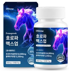 고함량 호로파 캡슐 맥스업 HACCP인증, 1개, 120정
